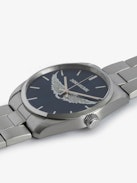 Zadig Wings Watch - Stainless steel watch with navy blue dial featuring wing motifs.