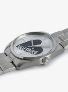 Reloj Zadig Heart - Reloj de acero inoxidable gris con esfera de corazón Voltaire.