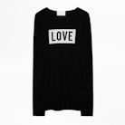 Gwendal Bis Love sweater - Women’s slogan sweater.