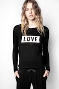 Gwendal Bis Love sweater - Women’s slogan sweater.