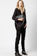 Rocky Quilted Bag - Rocky iconic women’s black quilted leather bag.