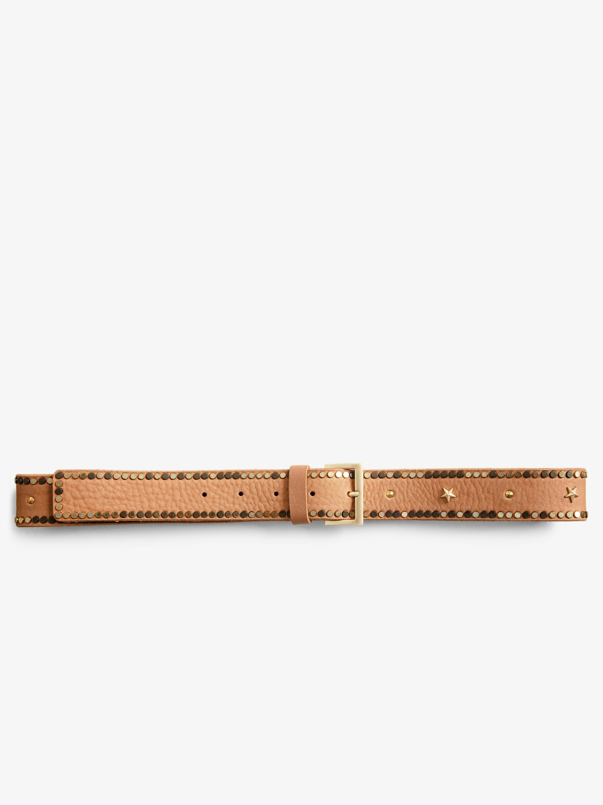 Belt Starlight - Studded leather belt