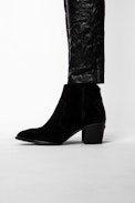Molly Suede Boots - Suede cowboy boots