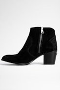 Molly Suede Boots - Suede cowboy boots