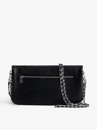 Rock Clutch - The iconic Rock women's leather clutch will take you seamlessly from day to evening.
It features a double chain and leather strap, so you can choose to wear it across the body or on the shoulder.