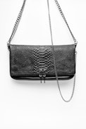 Rock Savage Clutch - Zip-up leather clutch bag
