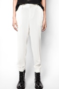 Panda Crepe Pants - Crêpe trousers.