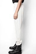 Panda Crepe Pants - Crêpe trousers.