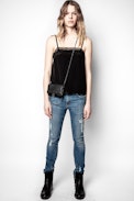 Carmen Silk Camisole - Silk and lace camisole