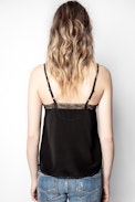 Carmen Silk Camisole - Silk and lace camisole