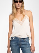 Silk Christy Camisole - Silk and lace camisole.
