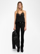 Silk Christy Camisole - Silk and lace camisole.