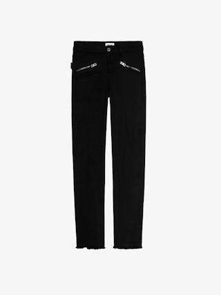 Ava Jeans - Women's black slim jeans.