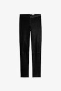 Leather Leggings Pharel - Stretch leather pants