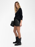 Short Pax de Cuero Arrugado - Short estilo bóxer de cuero arrugado.