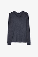 Pullover Monastir 100% Merinowolle - T-shirt aus Merinowolle mit Henley-Ausschnitt