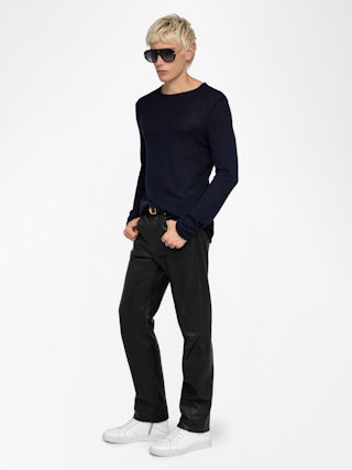 Teiss 100% Cashmere Jumper - Round neck sweater in 100% cashmere.