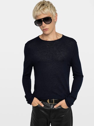 Teiss 100% Cashmere Jumper - Round neck sweater in 100% cashmere.