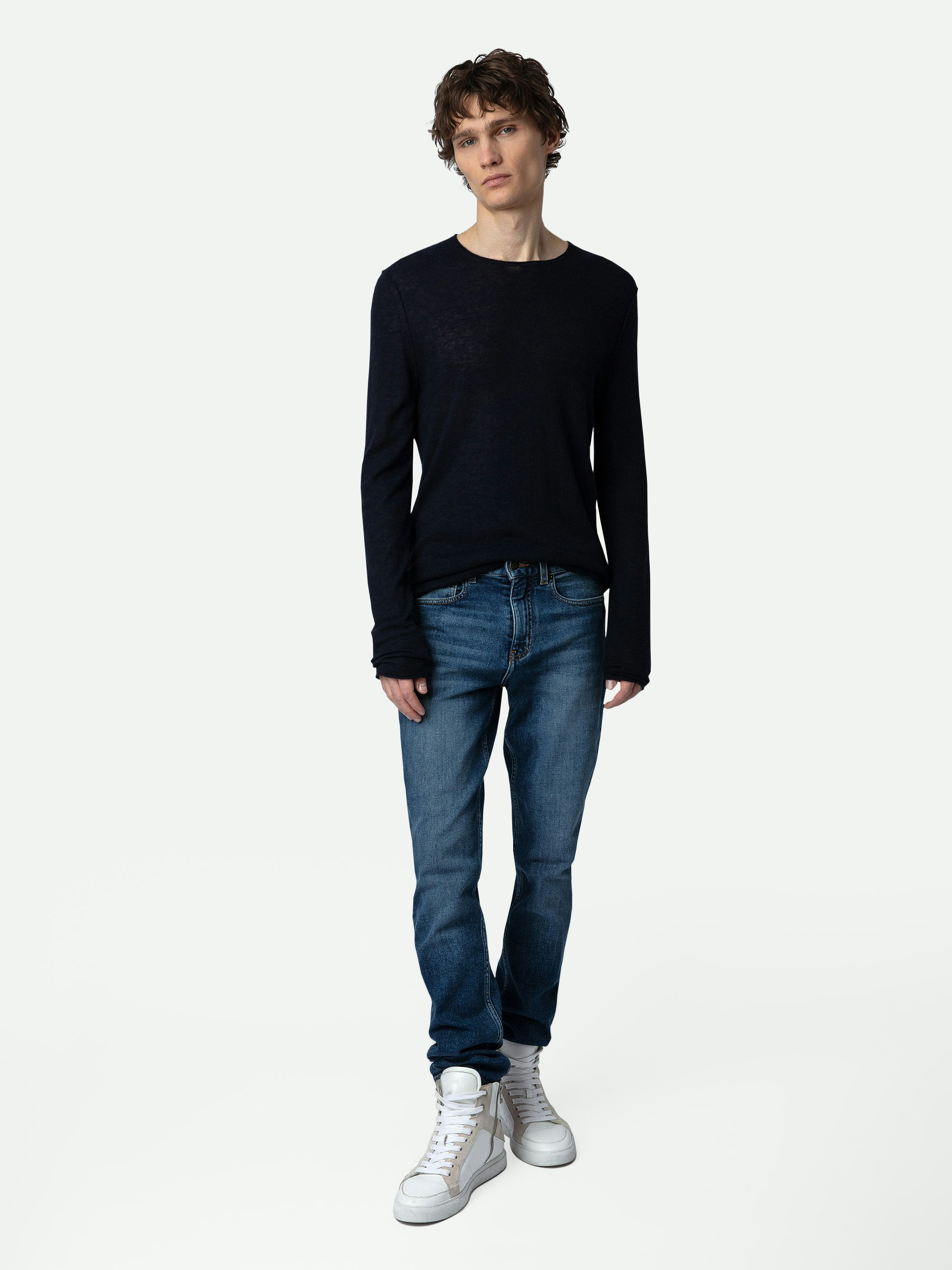Teiss Cachemire Jumper - Round-neck 100% cashmere sweater.