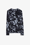 Pull Kennedy Bis Cachemire - Kaschmirpullover mit Camouflage-Print