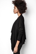 Daphnee Cachemire Cardigan - Women’s black cashmere cardigan.