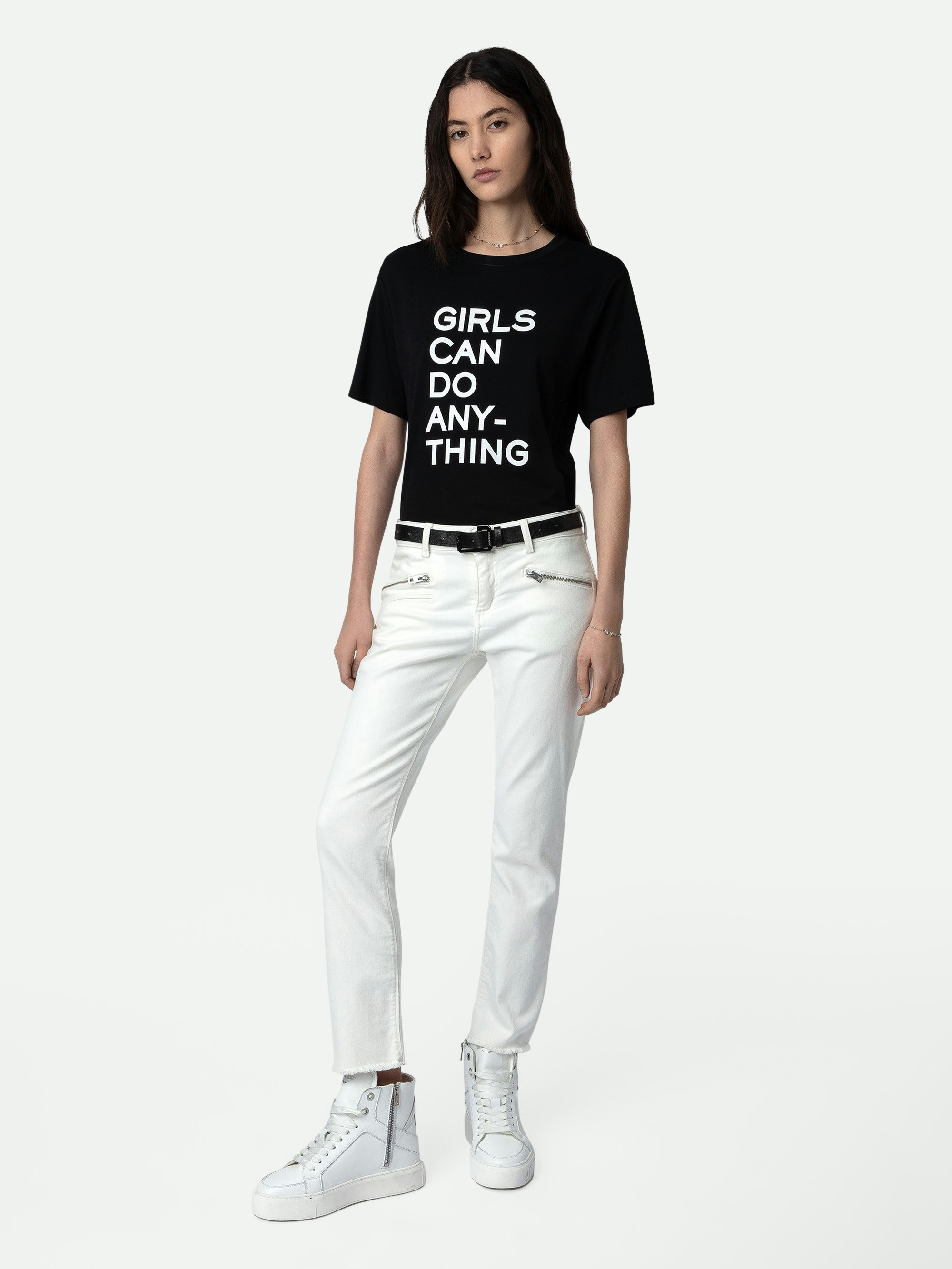 Camiseta Bella - Camiseta de algodón con mensaje