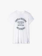 T-shirt Walk Blason - T-shirt en coton blanc.