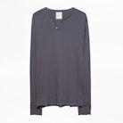 Monastir T-Shirt - Cotton henley collar t-shirt