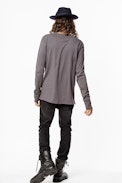Monastir T-Shirt - Cotton henley collar t-shirt