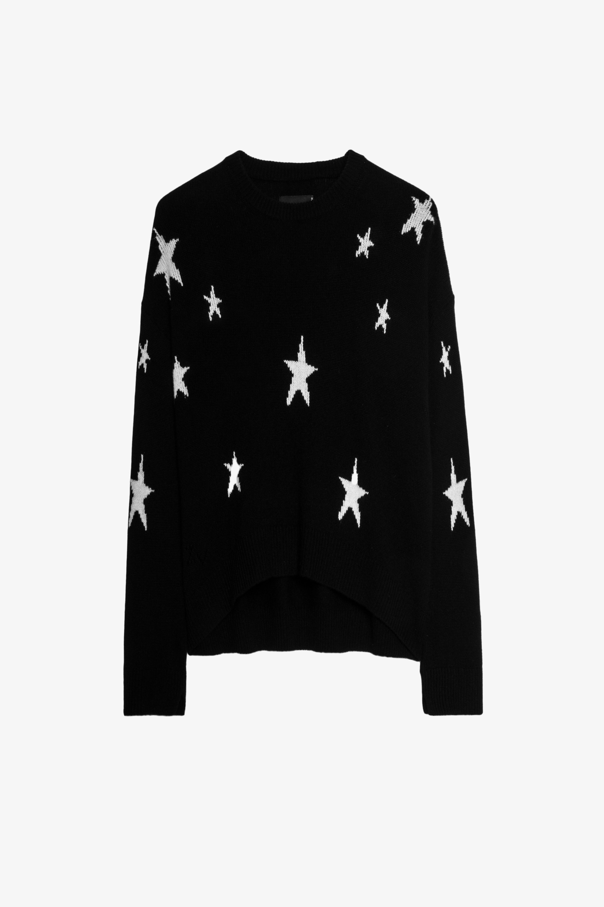 Markus Star カシミヤ Ｔシャツ Cashmere sweater with motif.
