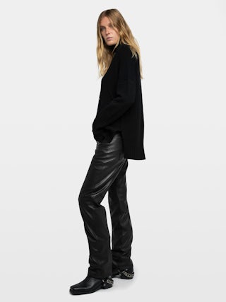 Alma 100% Merino Wool Jumper - Rock & Roll high-neck jumper in 100% wool.