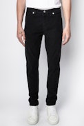 David Velvet Pants - Men's black velvet pants