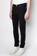David Velvet Pants - Men's black velvet pants