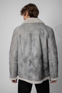 Lean Shearling Jacket - Men’s distressed shearling jacket