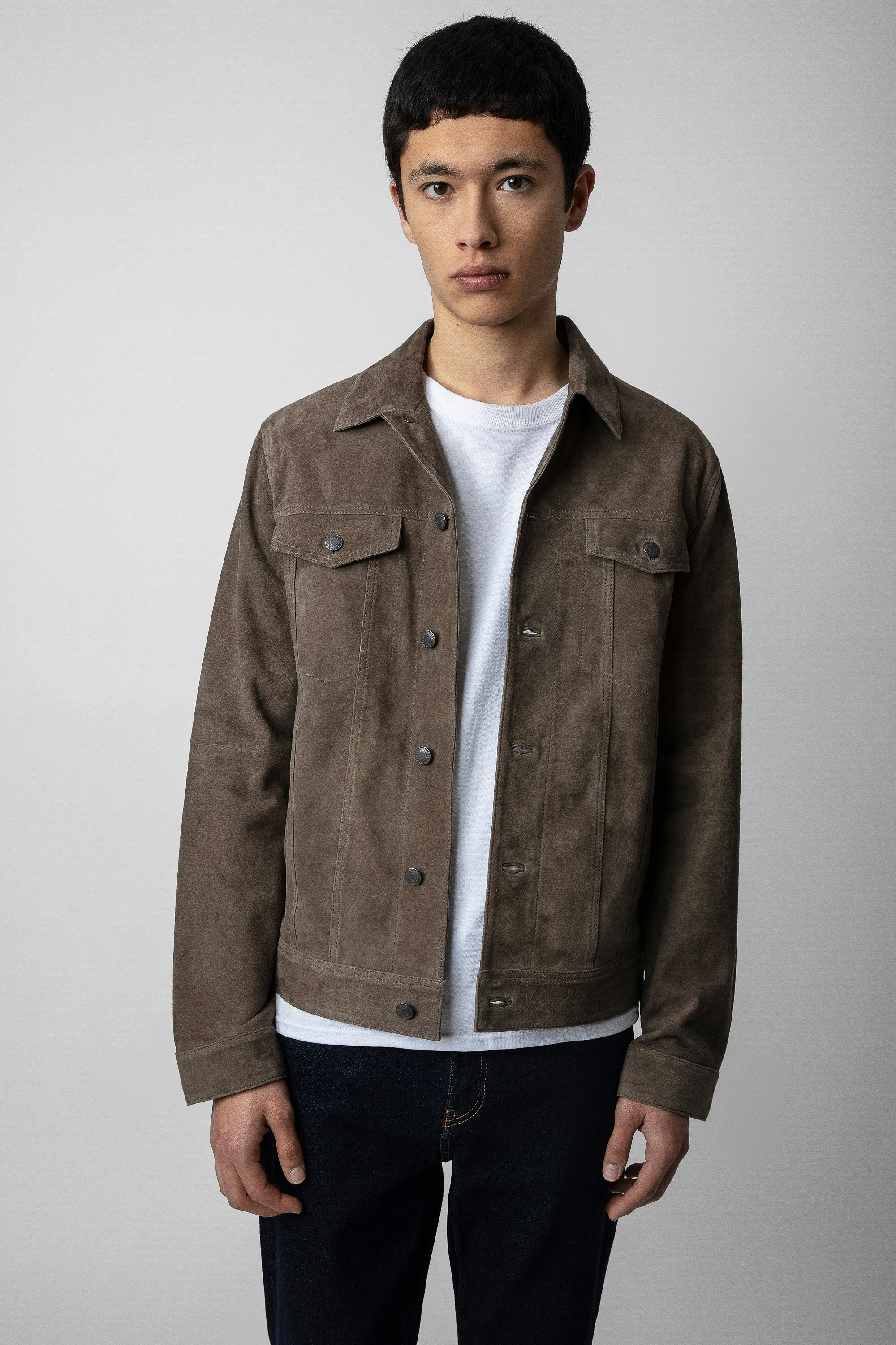 Base Jacket jacket grey men | Zadig&Voltaire