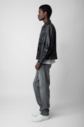 Lasso Vintage Leather Jacket - Unisex’s vintage black leather jacket.