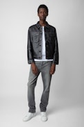 Lasso Vintage Leather Jacket - Unisex’s vintage black leather jacket.
