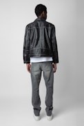 Lasso Vintage Leather Jacket - Unisex’s vintage black leather jacket.
