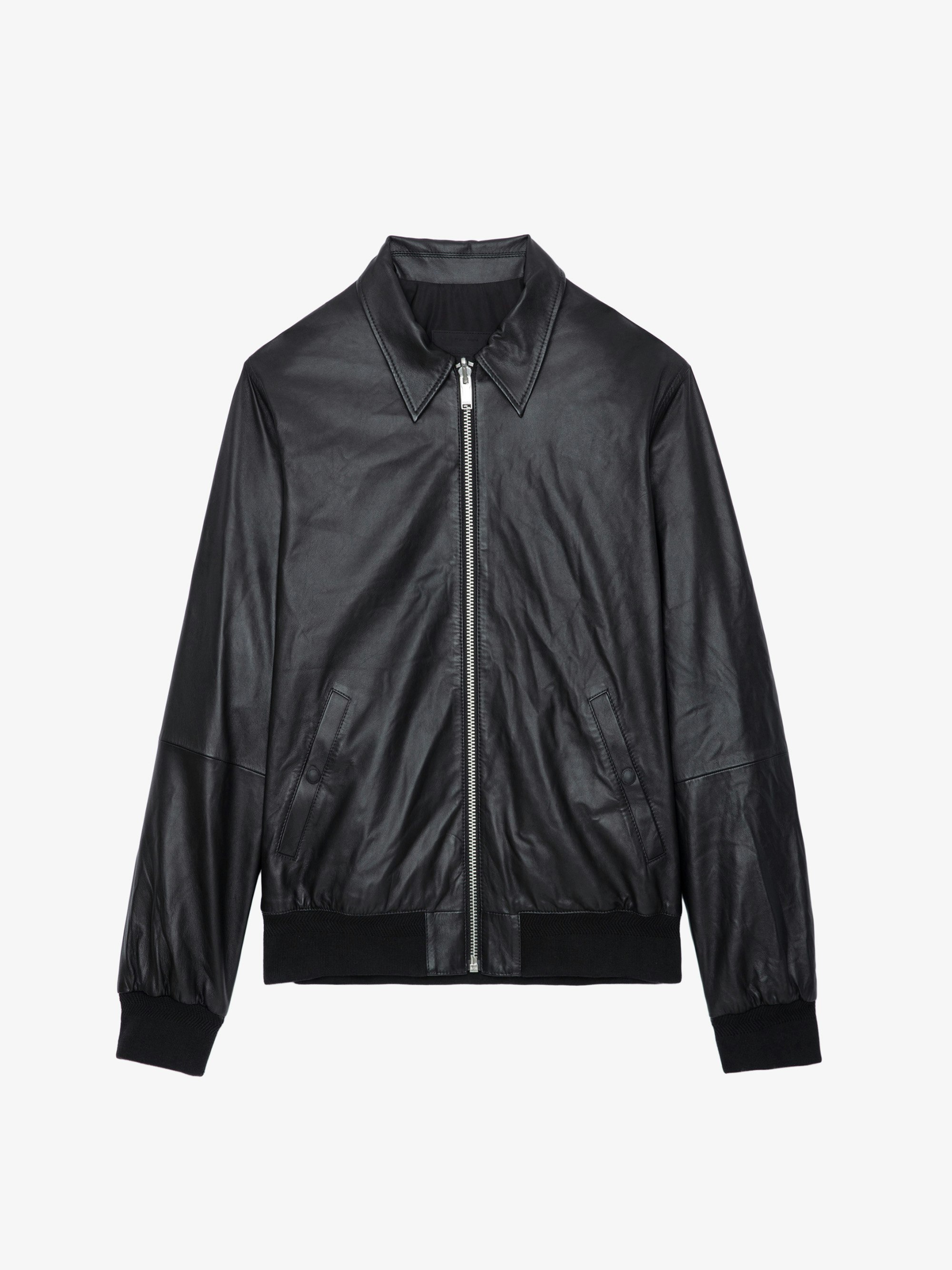 Zadig & Voltaire Lean Biker Leather Motorcycle Jacket Unisex