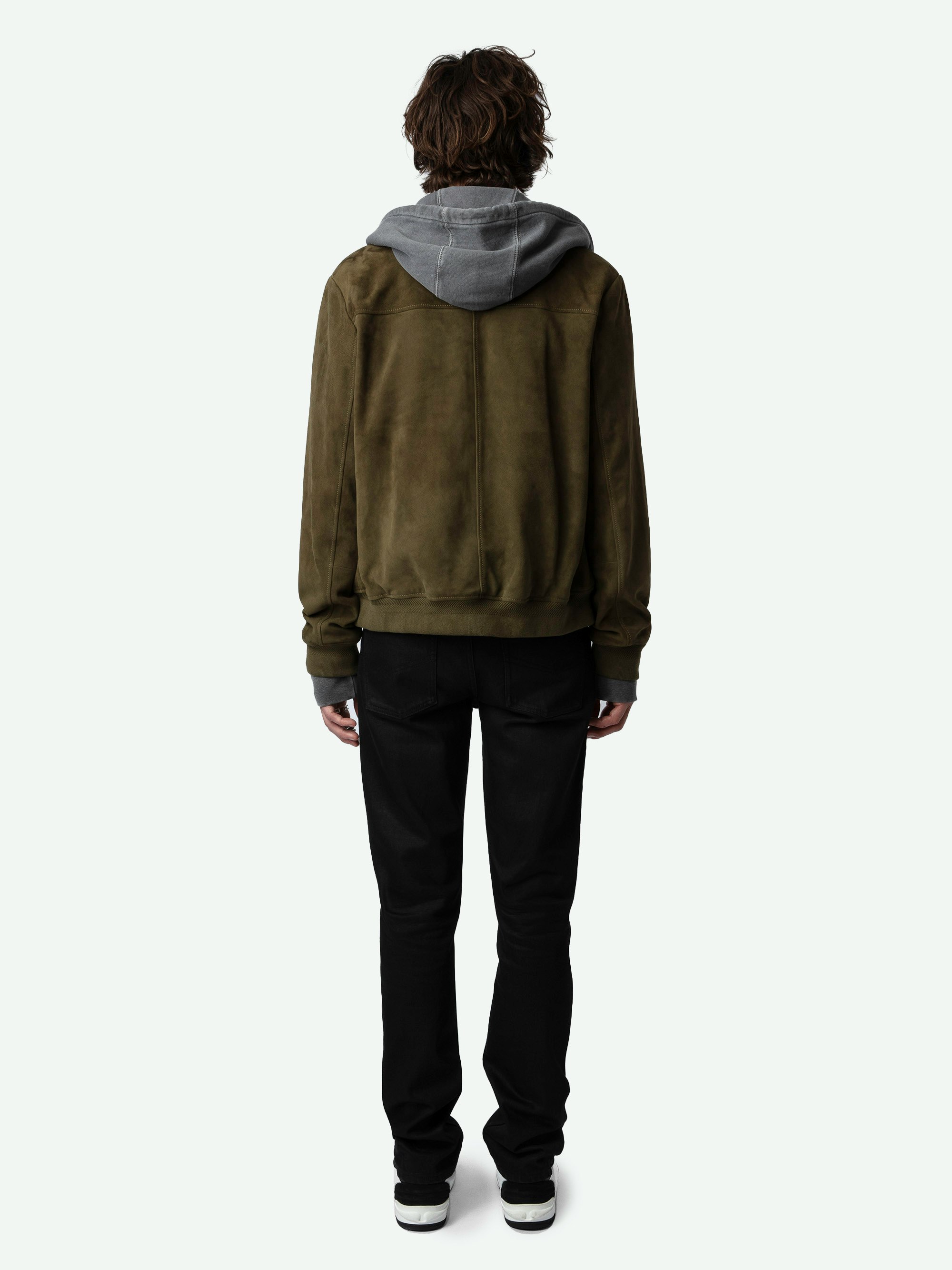 Lonni Suede Jacket jacket kaki men | Zadig&Voltaire Lonni Suede Jacket jacket kaki men | Zadig&Voltaire