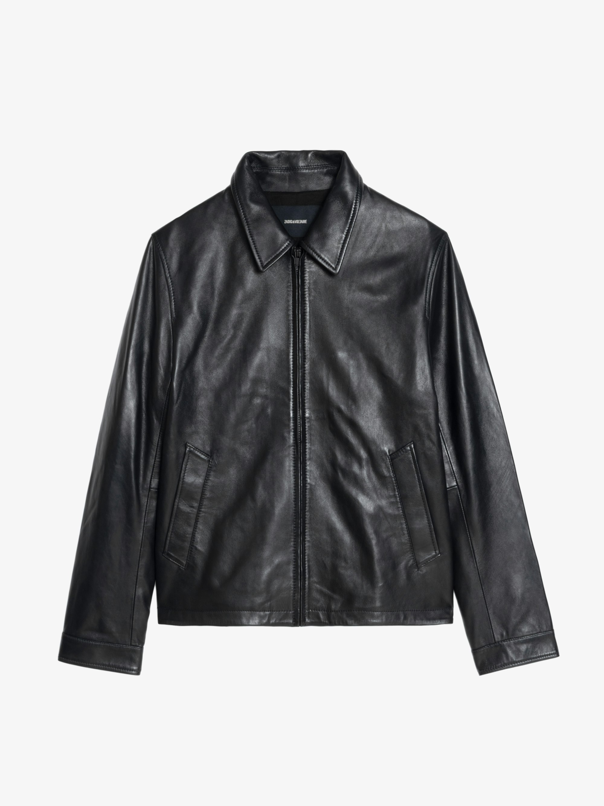 美品Zadig&Voltaire 本革ジャケット Men's Loumy Leather Jacket Navy | Zadig&Voltaire