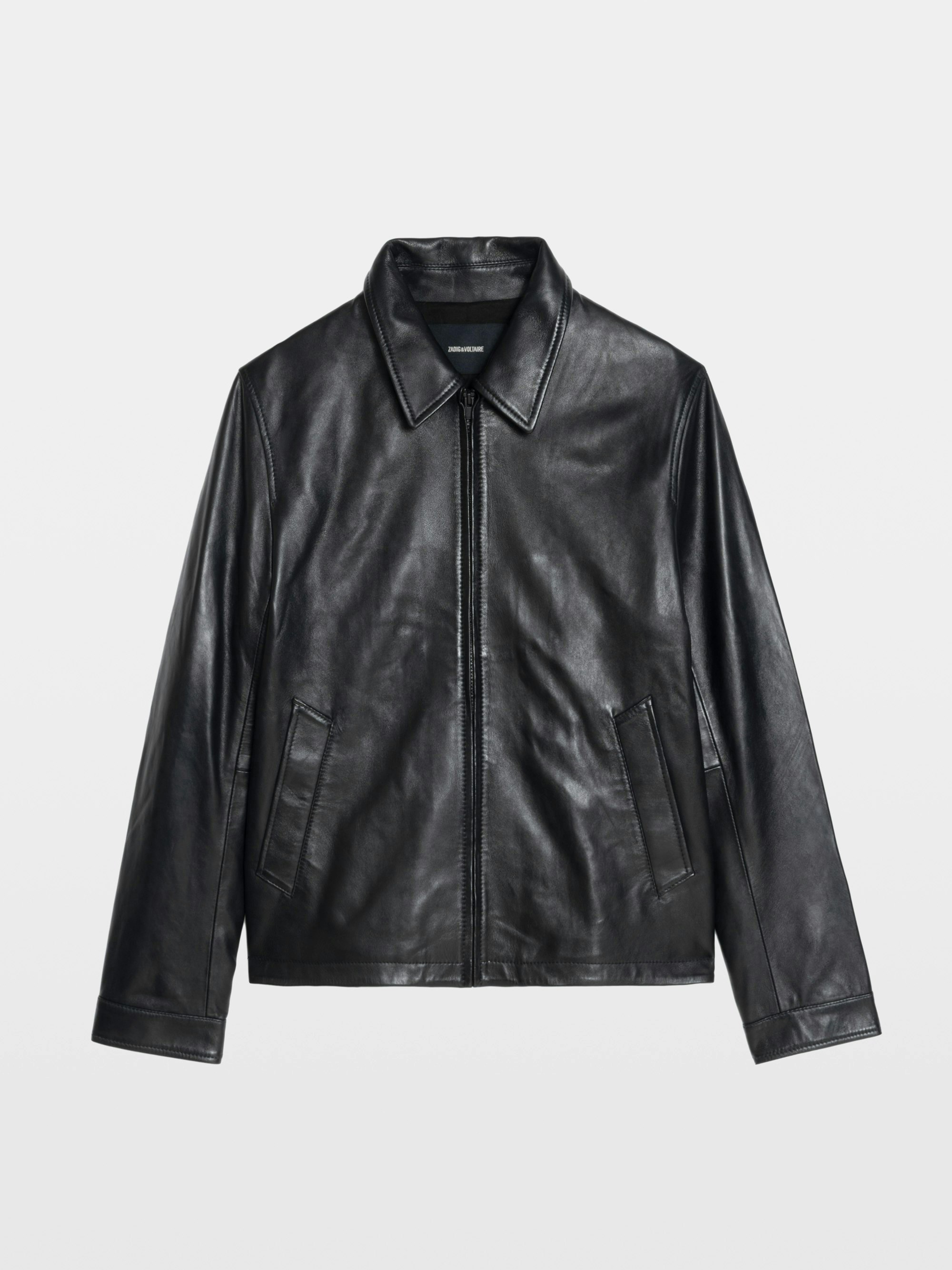 Valfried Black Leather Blazer Unisex | Zadig&Voltaire