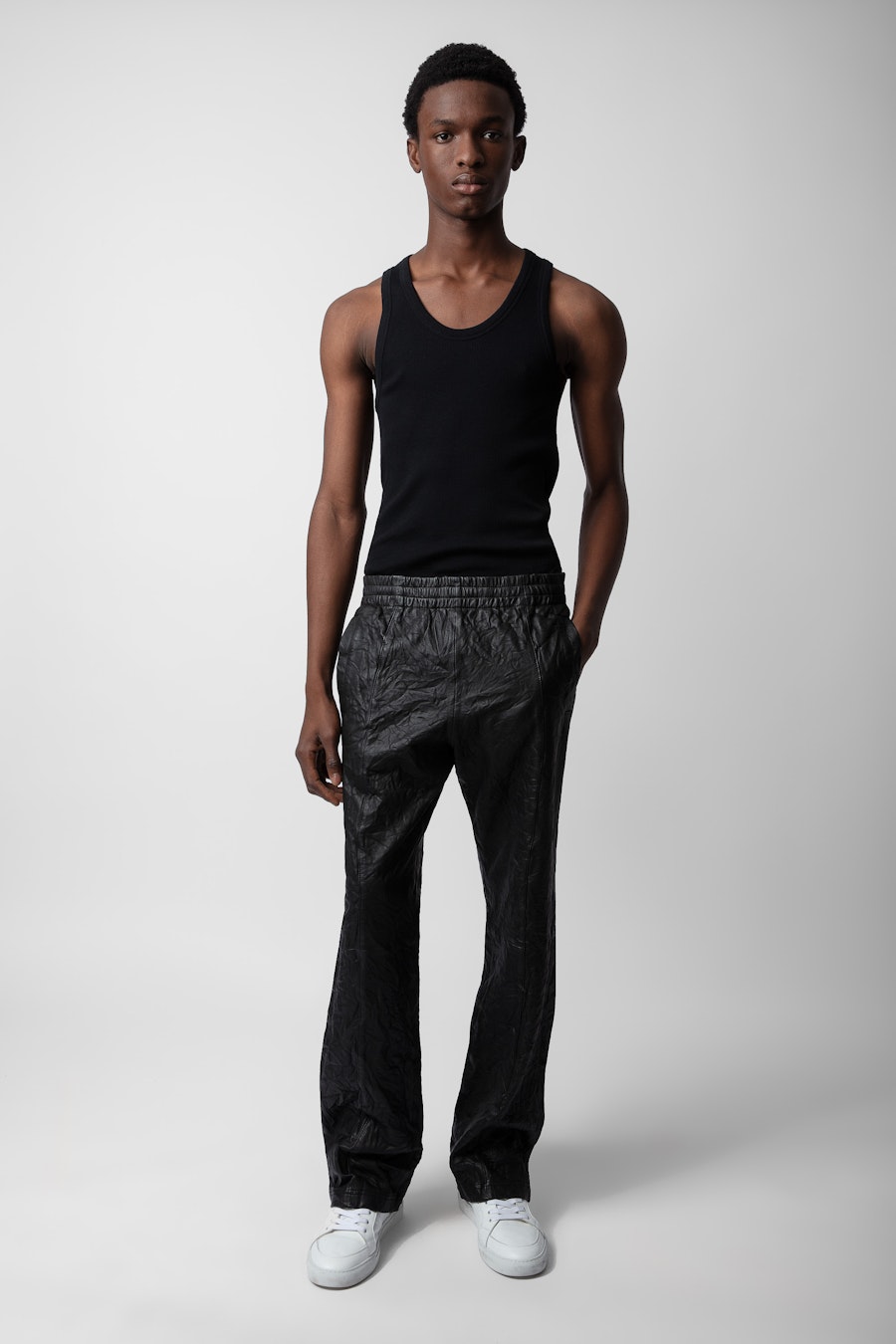 ZADIG&VOLTAIRE Pacha Crinkled Leather Pants