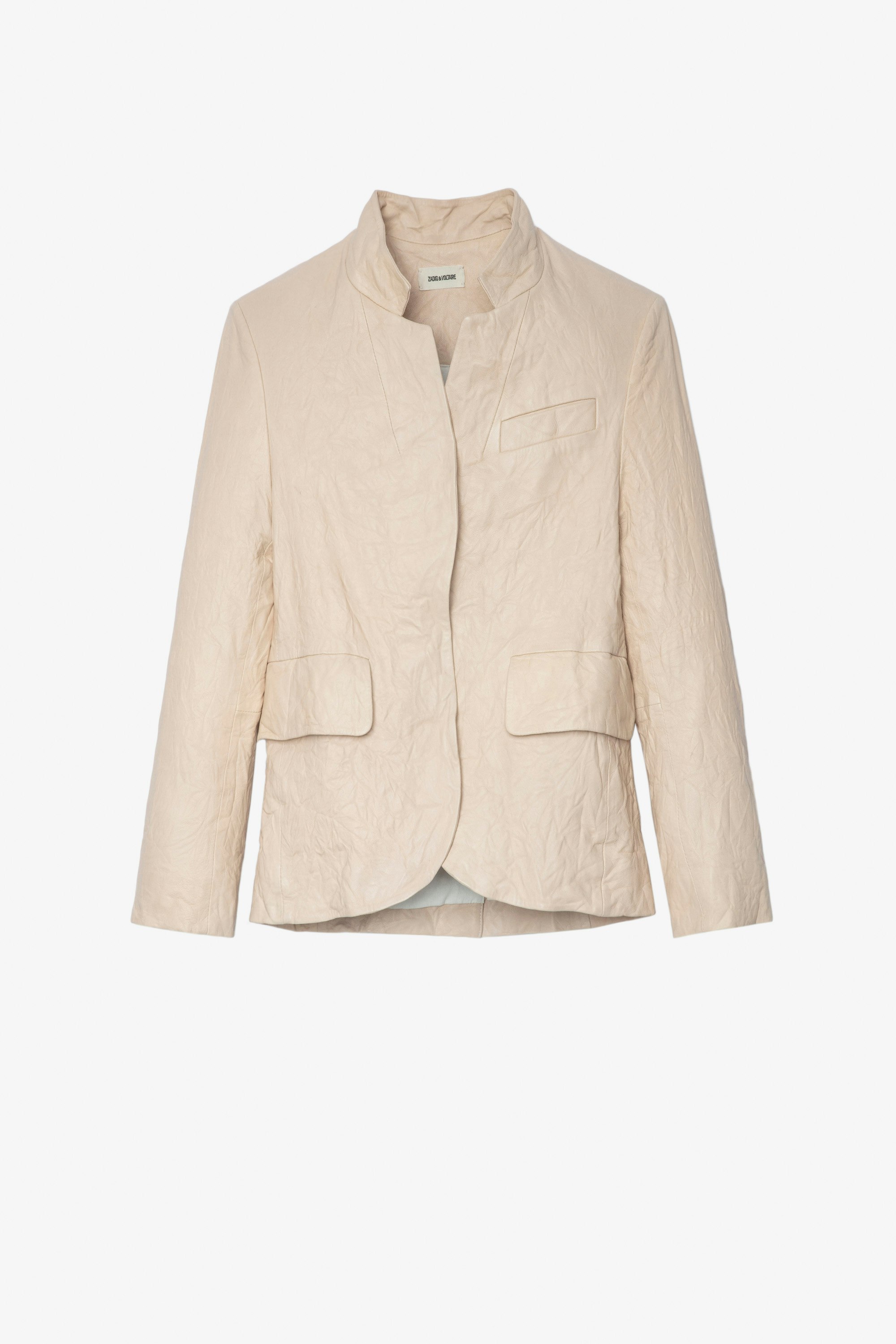 Verys Creased Leather Blazer undefined