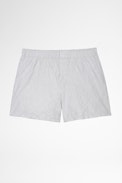 Shorts Pax Knitterleder - Shorts aus weißem Knitterleder für Damen