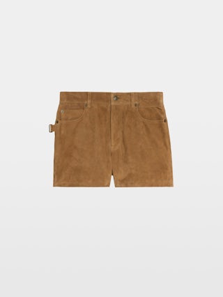 Shorts Sadys Wildleder - Bermuda-Shorts aus Wildleder mit mehreren Taschen.