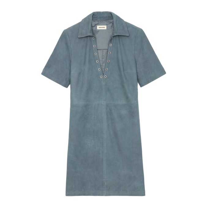 Robe Ralmy 100% Cuir Suede - Taille M - Zadig & Voltaire - Modalova