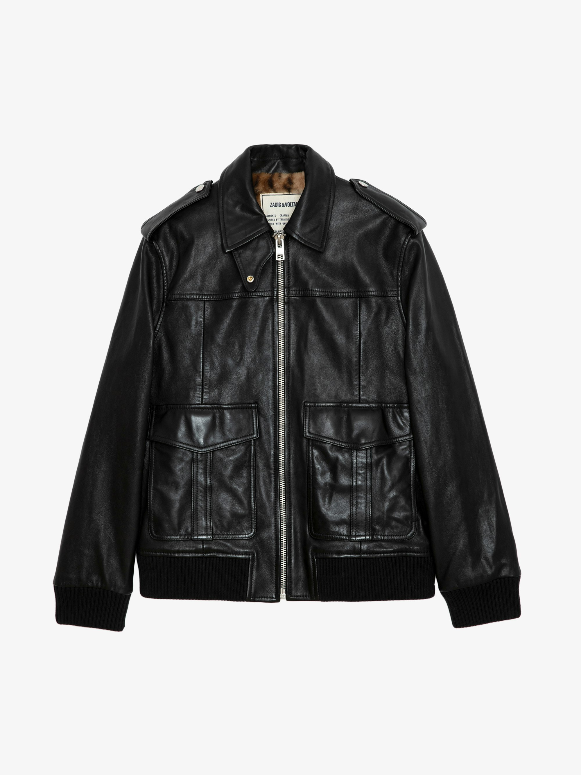 Luka Leather Jacket jacket black women | Zadig&Voltaire