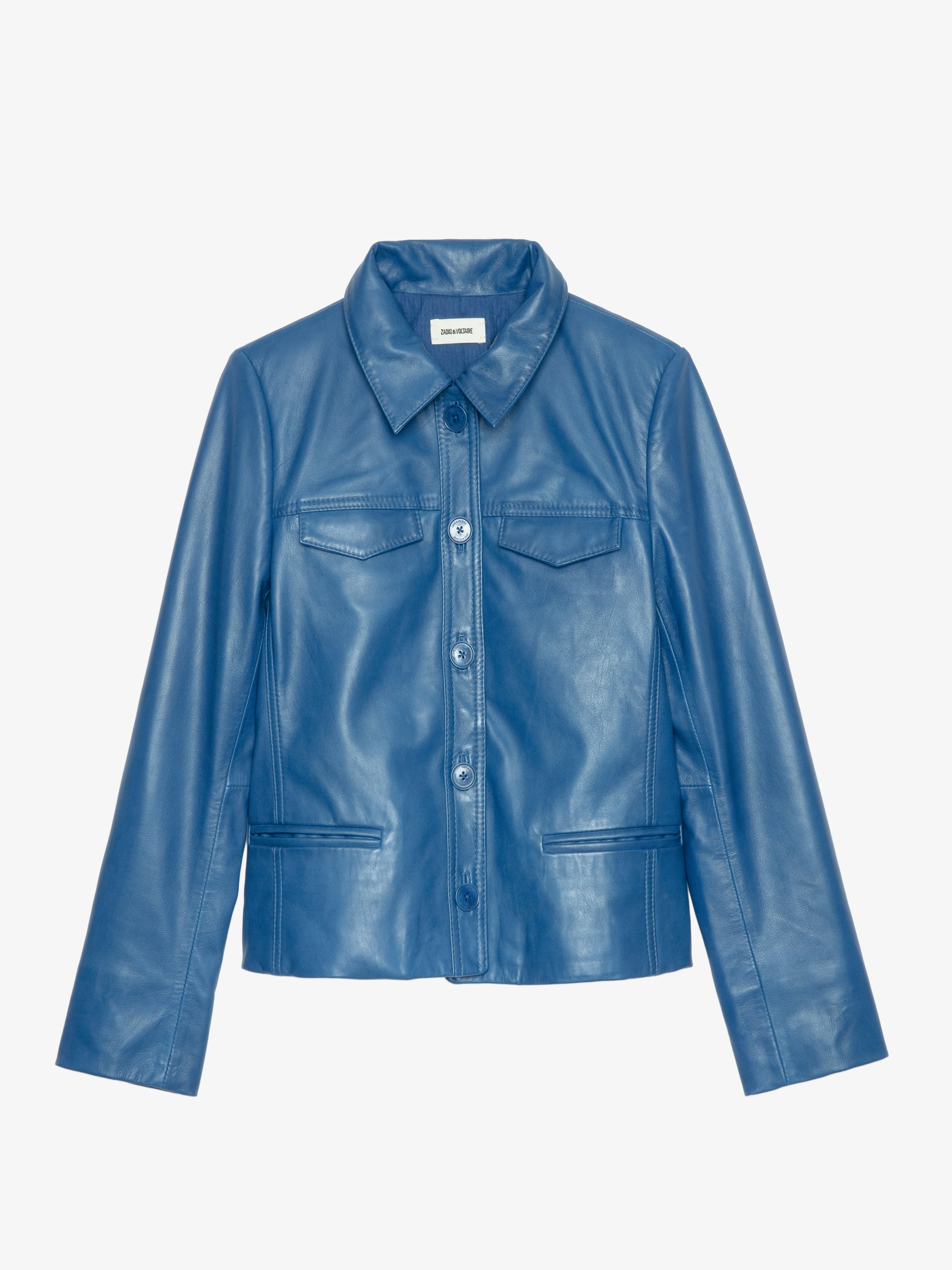 Liams Women's Khaki Leather Jacket | Zadig&Voltaire