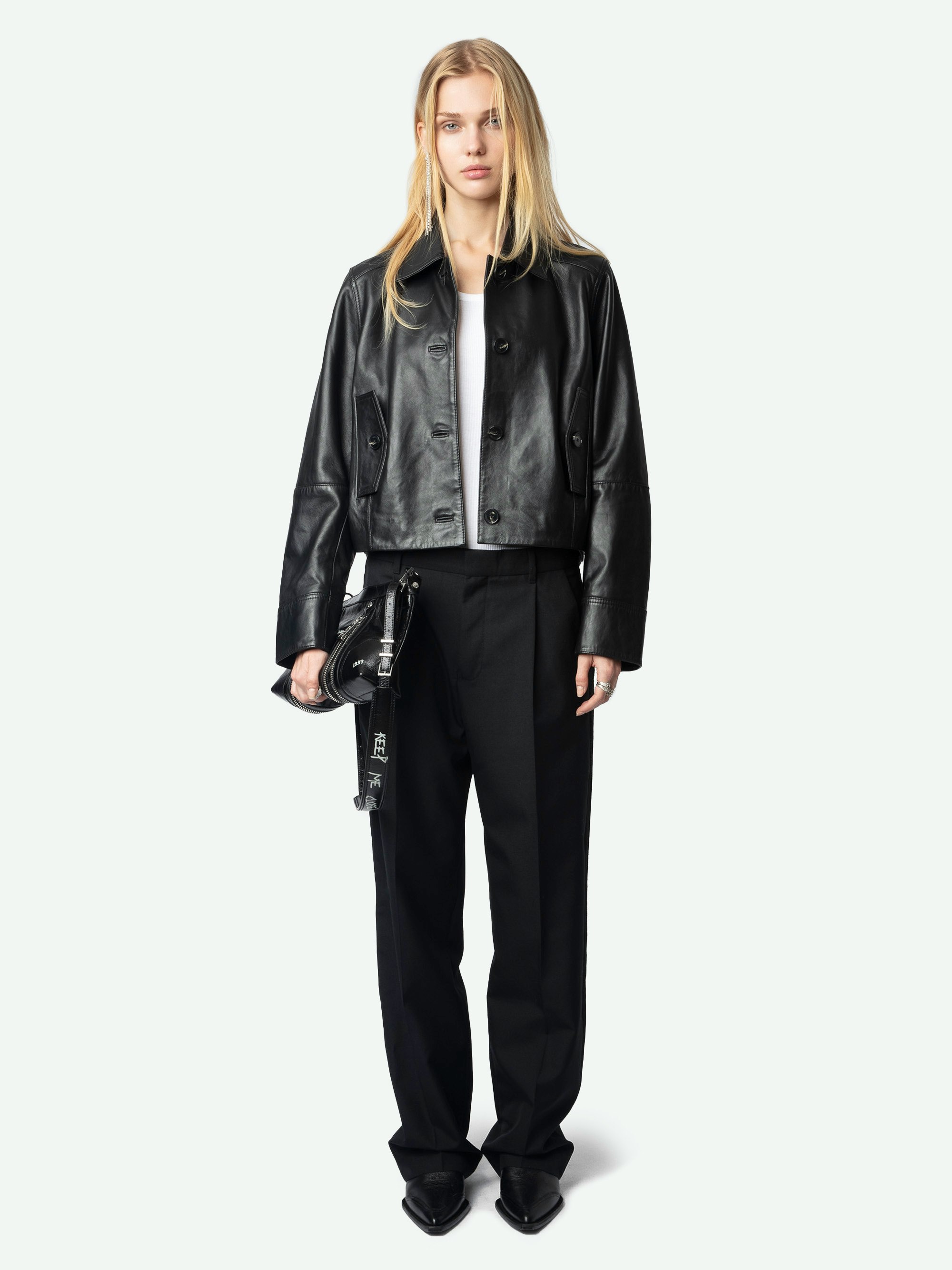 Liston Leather Jacket jacket black women | Zadig&Voltaire